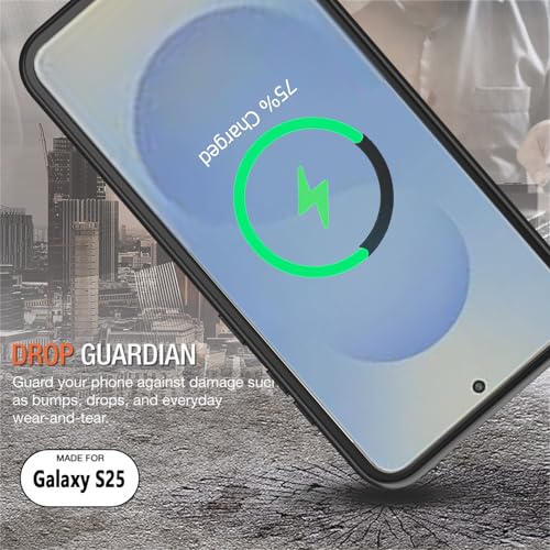 Battery Case for Galaxy S25, Upgraded 10000mAh Portable Protective Wireless Charging Case Compatible with Galaxy S25 5G (6.2 inch) Rechargeable Extended Battery Pack Charger Case (Black) - size: Galaxy S25 -10000mAh