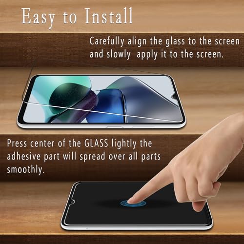 2 Pack Designed for Samsung Galaxy A05, Galaxy A05s Tempered Glass Screen Protector, Anti Scratch, Bubble Free - color: Clear