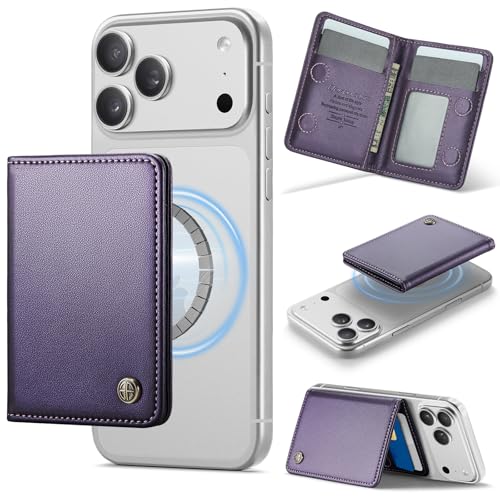 Defencase for Magsafe Wallet Magnetic Card Holder RFID Blocking, Purple - color: Fashion Purple