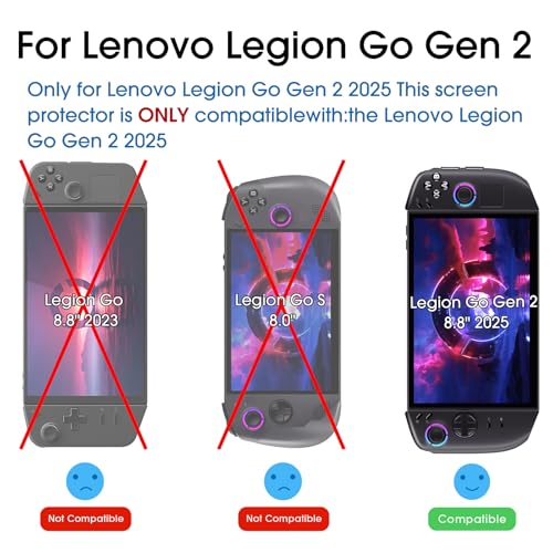 amFilm Screen Protector for Lenovo Legion Go Gen 2 8.8'' Handheld 2025 - size: 8.9"