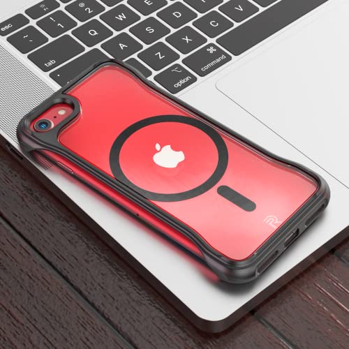 REBEL Magnetic Case for iPhone SE 2022 [Flex Series] Clear, MagSafe Compatible, Exposed Sides, Non-Yellowing, Protective Shockproof iPhone SE 3 Case/SE 2020/iPhone 8, 4.7 Inch Phone (Crystal Clear) - color: Crystal Clear, size: iPhone SE