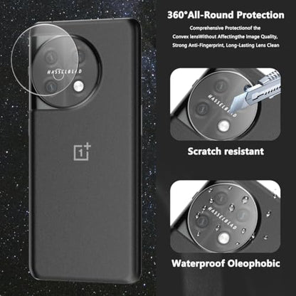 3+2 Pack Screen Protector for OnePlus 11 Flexible TPU Film (NOT Glass) with Tempered Glass Camera Lens Protector. Easy Installation, Self-Healing HD Clear Screen Protector