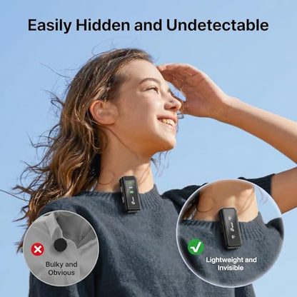 Loocam Mini Microphone for iPhone with Charging Case