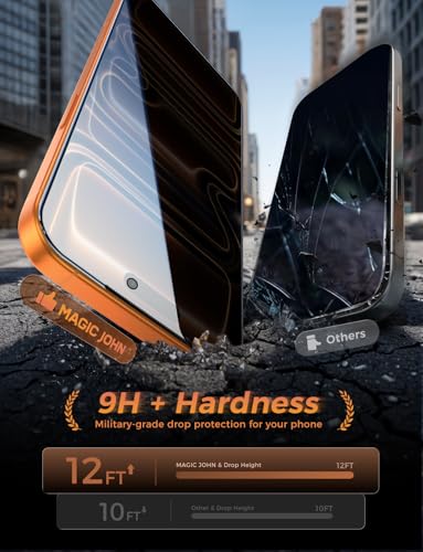 MAGIC JOHN 3rd Gen Upgraded for iPhone 17 Pro Max Privacy Screen Protector - size: iPhone 17 Pro Max 6.9inch