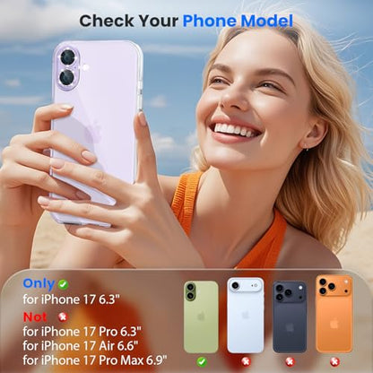 imluckies Glitter Camera Lens Protector for iPhone 17 6.3", [AR+AF] HD Clear Tempered Glass Lens Cover, 9H Scratch Resistant Individual Metal Shiny Ring, Case Friendly & Easy Install, Bling Purple - color: Bling Purple