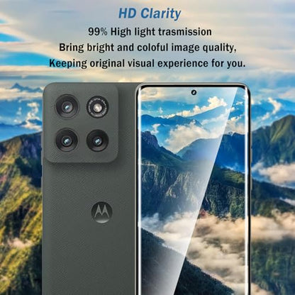 2 Pack 3D Compatible with Motorola Edge 2025/Moto Edge 60 Fusion/60 Pro Screen Protector,9H Tempered Glass Film,HD Clear Scratch Resistant,Bubble-Free for Moto Edge 2025 Screen Protector