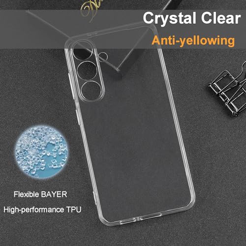 TENOC Phone Case for Samsung Galaxy S24, Clear Case Shockproof Protective Bumper Slim Cover - color: Clear, size: S24