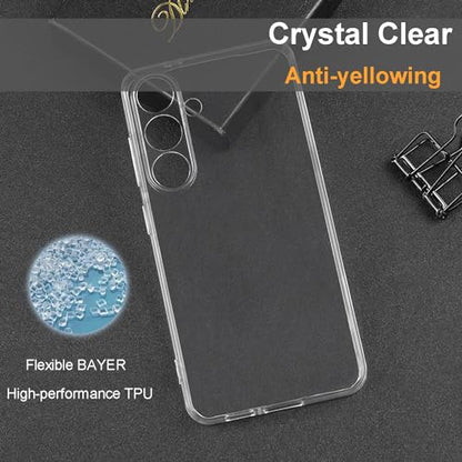 TENOC Phone Case for Samsung Galaxy S24+ Plus, Clear Case Shockproof Protective Bumper Slim Cover - color: Clear, size: S24 Plus