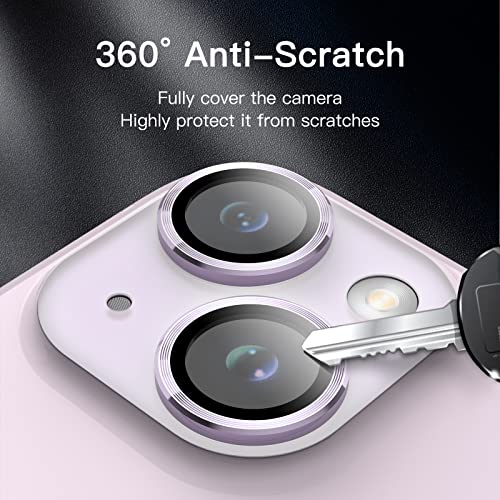 JETech Camera Lens Protector for iPhone 14/14 Plus, Purple, 1 Set - color: Purple