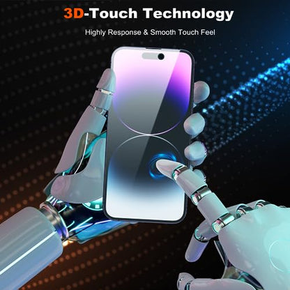 YMHML 2 Pack for iPhone 14 Pro Max Privacy Screen Protector, Upgrade Anti Spy Tempered Glass Privacy Screen for iPhone 14 Pro Max (6.7 Inch), Scratch Resistant Case Friendly - size: iPhone 14 Pro Max-6.7 Inch