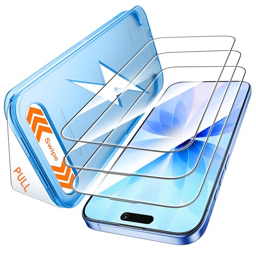 Mkeke for iPhone Air Screen Protector 3 Pack, [9H+ Hardness] [Military-Grade Drop Protection] [Sensitive Touch] [Easy Installation] [HD Clear] Full Edge Coverage Tempered Glass - size: iPhone Air 6.5 Inch