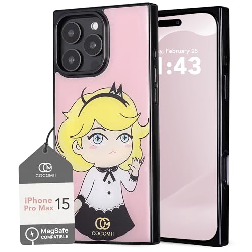 COCOMII Rectangle for iPhone 15 Pro Max Case, Blush Monochrome Coco&MII | Compatible with MagSafe Wireless Charging, Shockproof 10ft Drop Protection, Camera & Screen Protection, Premium Glossy Finish - color: Blush Monochrome Coco&Mii, size: iPhone 15 Pro