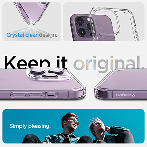 Spigen for iPhone 14 Pro Max Case, Ultra Hybrid [No Magnet Ring][Anti-Yellowing] - Crystal Clear - color: Crystal Clear, size: iPhone 14 Pro Max