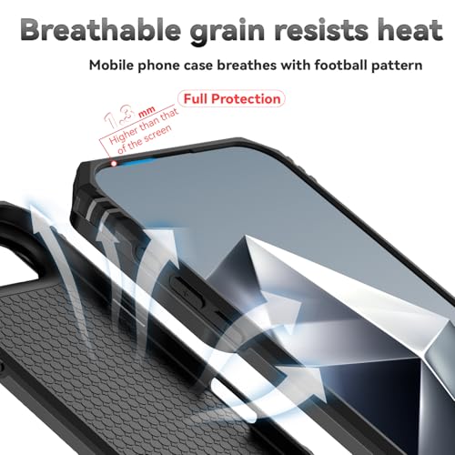 for iPhone Air Case, with Slide Camera Cover HD Screen Protector [Military Grade 16ft. Drop Tested] Ring Holder Kickstand Protective Phone Case for Apple iPhone Air 2025, Black - color: Black w/ Slide Camera 2nd gen. Military Grade