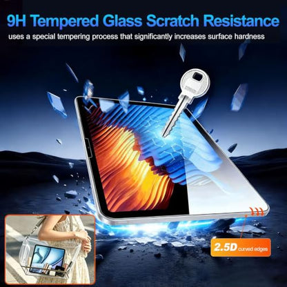 2 Pack Tempered Glass Screen Protector for iPad 11th (A16) 2025/iPad 10th Generation 2022, 9H 0.3mm Ultra Sensitive, High Transparency Film Guard - size: 11 inch