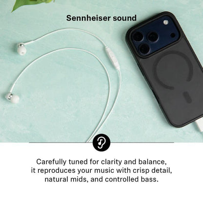 Sennheiser CX 80U in-Ear Headphones, USB C Connection, White - color: White