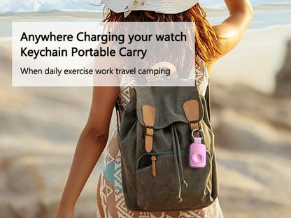 i.VALUX Portable Charger for Apple Watch, Wireless Magnetic iWatch Charger - color: Purple