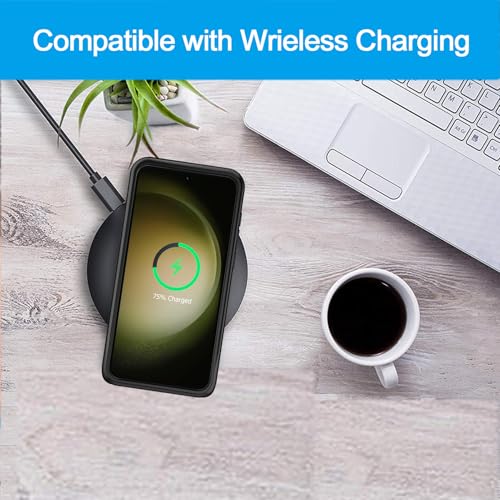 Battery Case for Galaxy S23 Plus, Upgraded 12000mAh Battery Pack Rechargeable Charger Case with Wireless Charging Compatible for Galaxy S23 Plus (6.6 inch) External Charging Cover (Black) - size: Galaxy S23 Plus