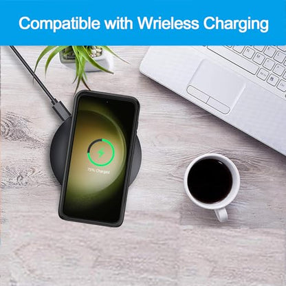 Battery Case for Galaxy S23 Plus, Upgraded 12000mAh Battery Pack Rechargeable Charger Case with Wireless Charging Compatible for Galaxy S23 Plus (6.6 inch) External Charging Cover (Black) - size: Galaxy S23 Plus