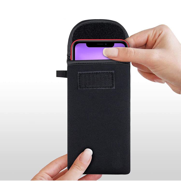 Universal Neoprene Cell Phone Sleeve Shock Proof Pouch Carabiner Hook Case for iPhone 17 Pro Max iPhone Air 16 15 14 13 12 11 Pro Max Google Pixel 10 9 8 7 6 Pro Moto G 5G Moto G Play 2024