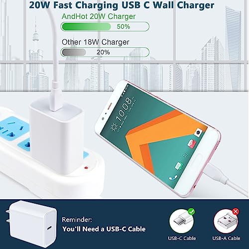 USB C Google Pixel 11 10 9 8 Fast Charger Block for Pixel 11 10a 10 9a 9 8a - color: White