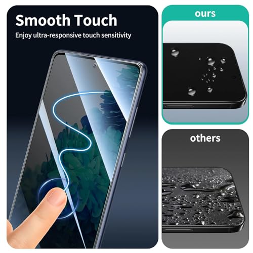 Privacy Screen Protector for Samsung Galaxy S20 FE, Anti-Spy Tempered Glass, 9H Hardness Anti-Scratch, 2.5D Curved Edges, Bubble-Free Case Friendly - 3 Pack - color: S20 FE Black