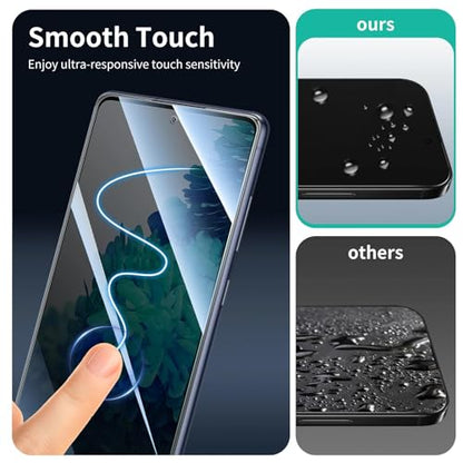 Privacy Screen Protector for Samsung Galaxy S20 FE, Anti-Spy Tempered Glass, 9H Hardness Anti-Scratch, 2.5D Curved Edges, Bubble-Free Case Friendly - 3 Pack - color: S20 FE Black