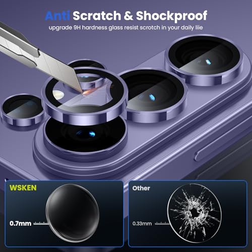 WSKEN for Samsung Galaxy S26 Ultra Camera Lens Protector - Ultra Thin - color: Violet