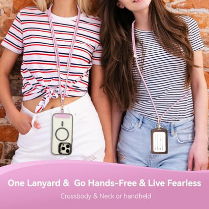 VVAAGG Cell Phone Lanyard for iPhone Crossbody Phone Strap - color: Pink