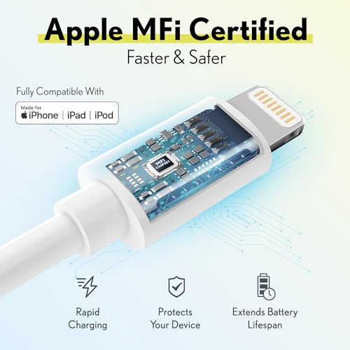 Overtime iPhone Lightning Cable, USB-A -Lightning Cable 4ft