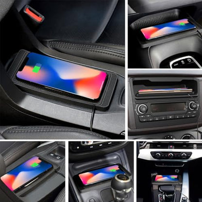 Wireless Car Charger Pad for Honda Pilot 4th Gen 2023 2024 2025 2026 15W Wireless Charging Mat Non-Slip Silicone Phone Charger DIY Trim-to-Fit Accessories,USB-C - color: USB-C