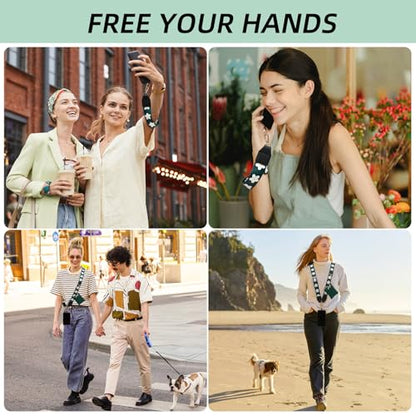 Cell Phone Lanyard Crossbody with Wallet, Versatile Clip and Go Phone Strap - color: P