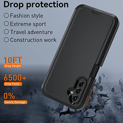 for Samsung Galaxy A14 5G case,A14 5G Heavy Duty case,[Military Grade Protective ][Shockproof] [Dropproof] [Dust-Proof], ONLY Fit Galaxy A14 5G Phone (Black) - color: Black