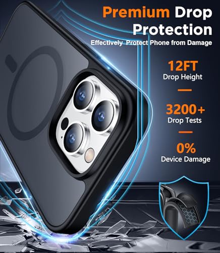 SPIDERCASE Magnetic for iPhone 14 Pro Case, Black - color: Black, size: Iphone 14 Pro 6.1''