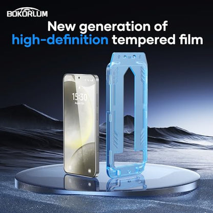 2 Pack for samsung galaxy s25 and samsung galaxy s24 screen protector privacy,Matte,Military Grade Shatterproof,9H+ Hardness,Full Coverage,Auto Dust Removal,No Bubbles,Anti-Spy Tempered Glass Film,Bright edged frosted finish,ultrathin,Easy Installation. (