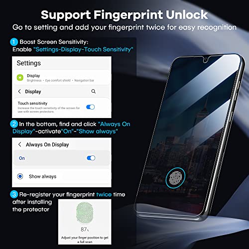 FANGTIAN 4-Pack for Samsung Galaxy S23 Screen Protector Film [6.1"] - size: S23-6.1 Inch