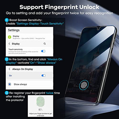 FANGTIAN 4-Pack for Samsung Galaxy S23 Screen Protector Film [6.1"] - size: S23-6.1 Inch