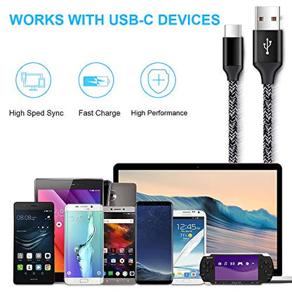 Fast Charging Charger Cable for Samsung Galaxy A17 A11 A01 A21 A51 A71 A16 - color: Black
