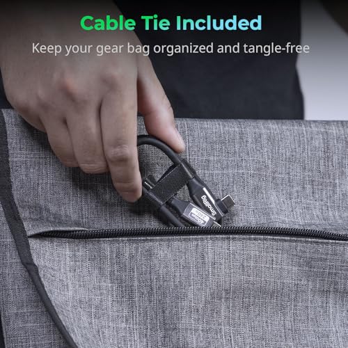 SMALLRIG USB4 40Gbps USB-C Cable 240W & 8K@60Hz Video 35cm/13.8in - 5075 - size: 35 cm/13.8 in, style: Straight to Angled