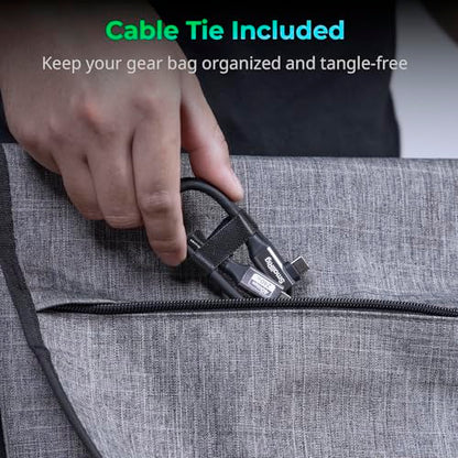 SMALLRIG USB4 40Gbps USB-C Cable 240W & 8K@60Hz Video 35cm/13.8in - 5075 - size: 35 cm/13.8 in, style: Straight to Angled