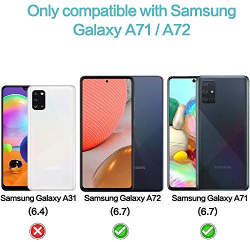 [2 Pack] for Samsung Galaxy A71 / A72 / A73 Privacy Screen Protector, Anti Spy 9H Tempered Glass for Galaxy A73 5G A71 A72 (4G/5G), Case Friendly Full Coverage Anti Scratch Bubble Free Easy Install - size: Samsung Galaxy A71 / A72 / A73