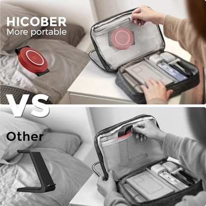 HICOBER 3IN1 Wireless Charging Station for iPhone, Watch, AirPods, Dark Red - color: Dark Red