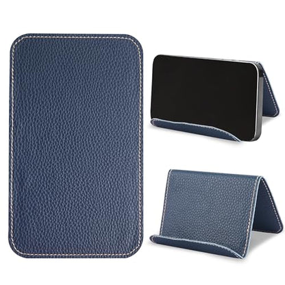 Airplane Travel Essentials for Flying Flex Flap Cell Phone Holder & Flexible Tablet Stand for Desk, Bed, Treadmill, Home & in-Flight Airplane Travel Accessories(1-Lichee Blue) - color: 1-Lichee Blue