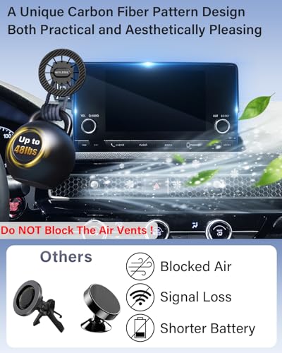 SKYLOTEC Magnetic Car Phone Holder for GMC Yukon Denali 2025 2026 16.8-inch - color: Magnetic, size: 2025-2026 GMC Yukon | 16.8-inch