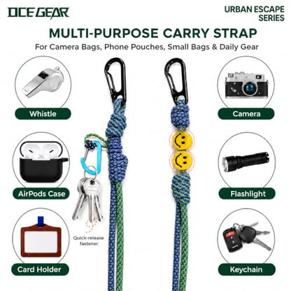 Cell Phone Bag with Strap Lightweight Crossbody Phone Purse with Nylon Lanyard Fits iPhone 12-17 for Travel Casual Walking - color: Blue