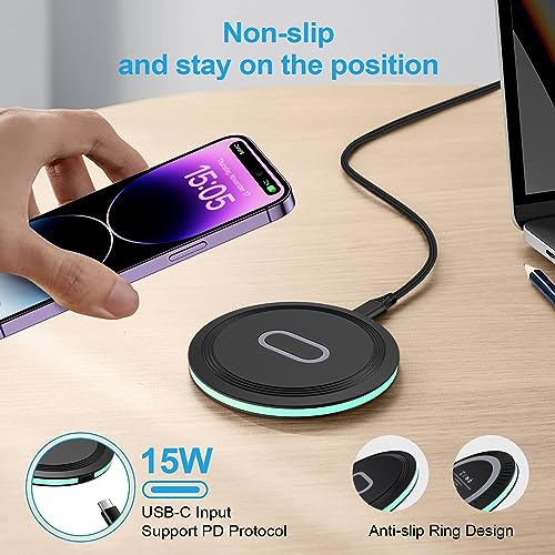 Wireless Charger Fast Charging Pad for Samsung Galaxy S26 FE Ultra S25 S24