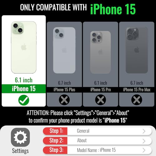 Defencase for iPhone 15 Wallet Case with RFID Blocking Card Holder, Coffee | Durable Soft PU Leather, with Zipper Pocket, Wrist Strap, Fashion Snap Flip Phone Cases Cover with Stand for Women and Men - color: Coffee