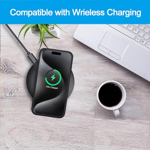 Battery Case for iPhone 15 Pro, Upgraded 10000mAh Battery Pack Rechargeable Charger Case with Carplay Wireless Charging Compatible for iPhone 15 Pro(6.1 inch) External Battery Charging Cover(Black) - size: iPhone 15 Pro (6.1 inch)-10000mAh