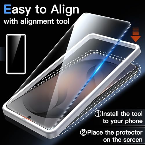 JETech Screen Protector for Samsung Galaxy S26 Plus, 3-Pack | 9H Tempered Glass, HD Clear, Anti-Scratch Protection, Easy Installation Tool - size: Galaxy S26 Plus