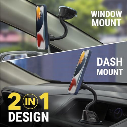 Scosche MXWDL Magnetic Cell Phone Holders for Your Car Dash/Windshield, Suction Cup Phone Holder Car Mount with Extra Strong Magnet, Thick Metal Plate Compatible with iPhone, Samsung and More, 2 Pack - size: 2 Pack, style: Extra Strength - Flex Window / D